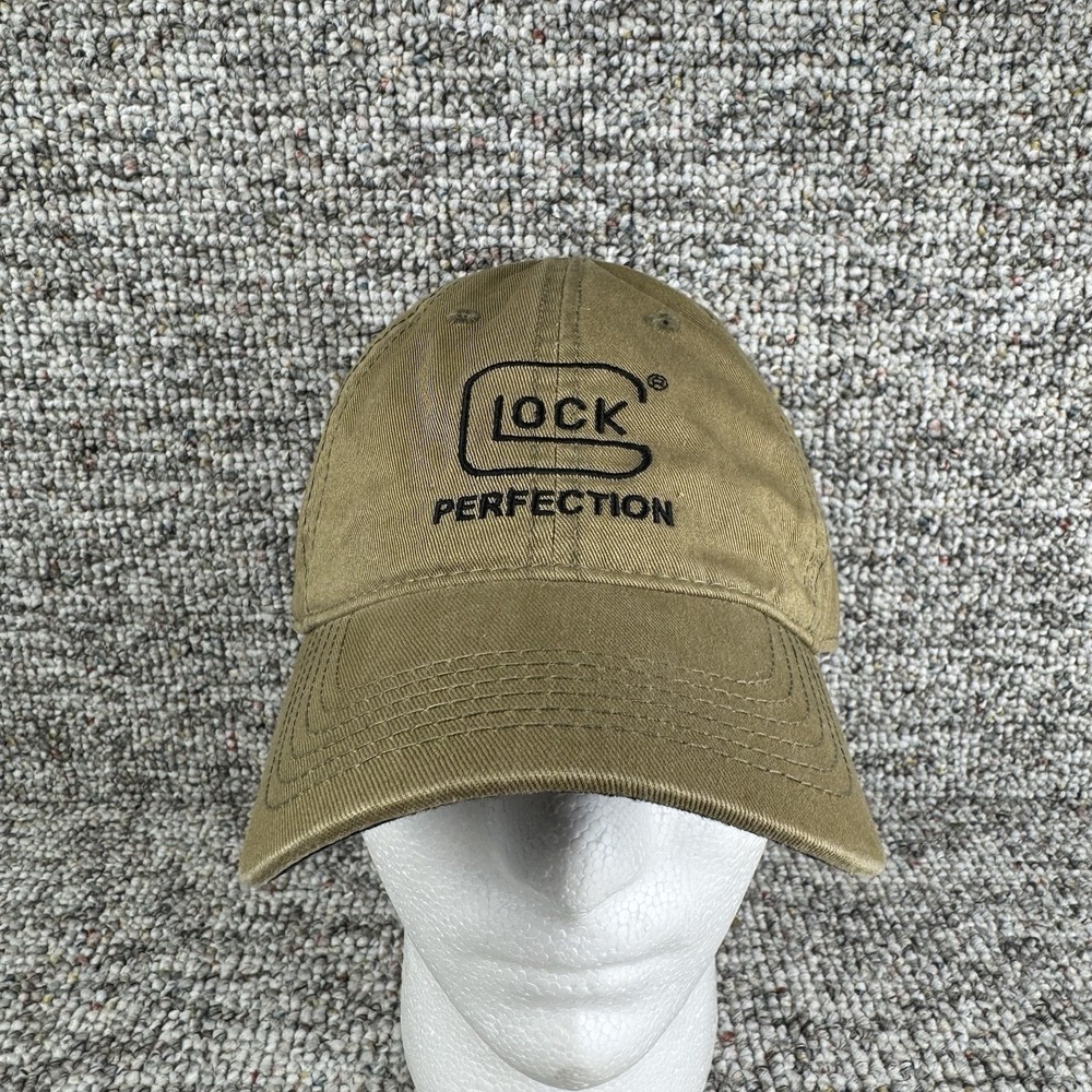 GLOCK Perfection Embroidered Trucker Hat Baseball Cap Adjustable Beige